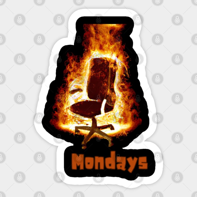 Mondays Sticker by Low Life Shirts